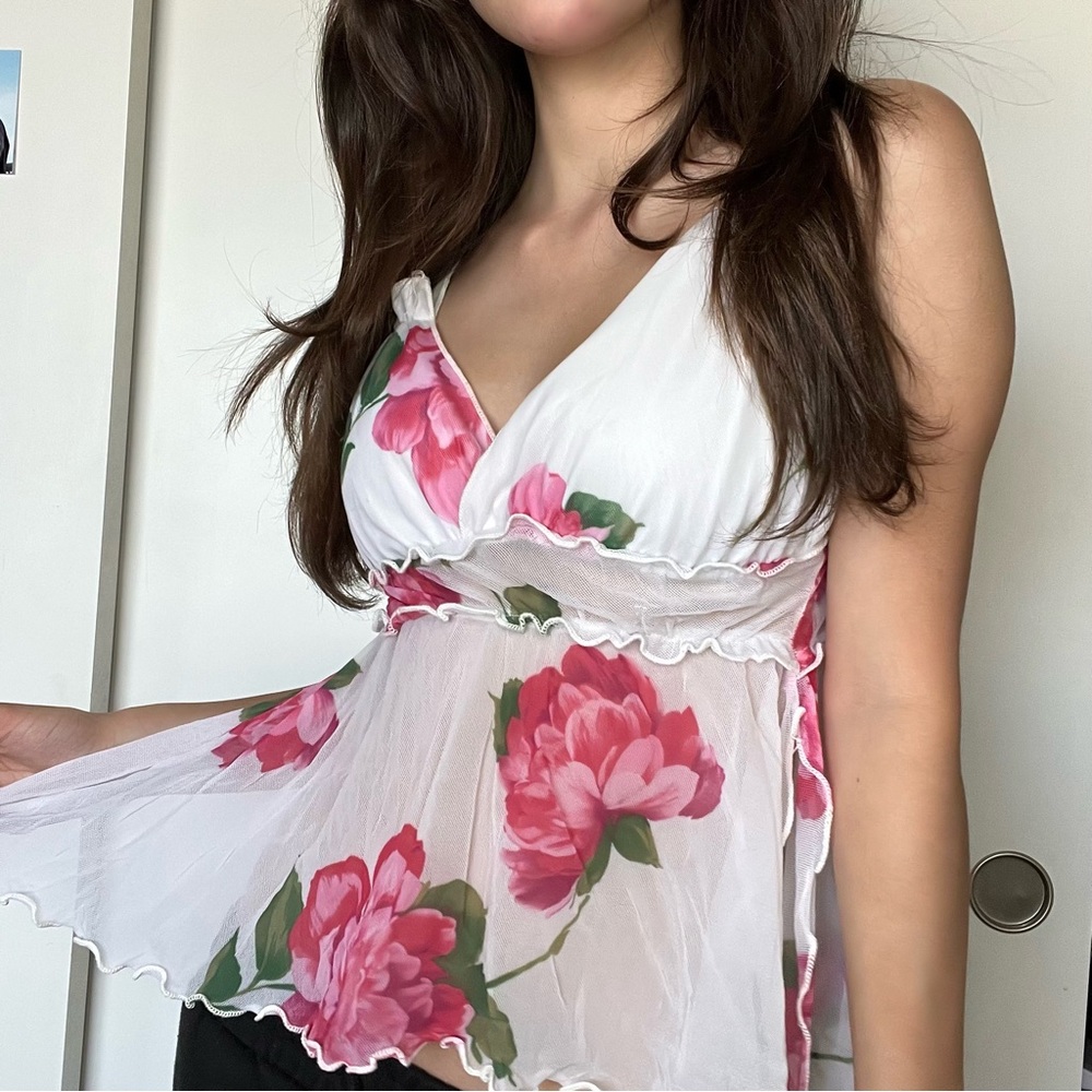 Floral Flowy Vintage Top